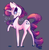 Size: 1221x1242 | Tagged: dead source, safe, artist:inkytophat, rarity, pony, unicorn, g4, female, raised hoof, solo