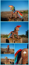 Size: 3600x8000 | Tagged: safe, artist:xofox, rainbow dash, g4, craft, irl, photo, solo, woodwork