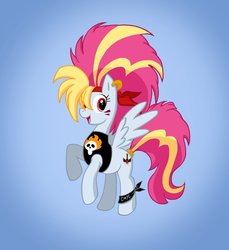 Size: 1402x1528 | Tagged: safe, artist:lordstevie, oc, oc only, oc:poodle hair, pegasus, pony, clothes, shirt, solo