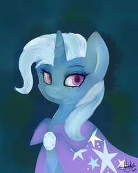 Size: 1024x1280 | Tagged: safe, artist:violyre, trixie, pony, unicorn, g4, female, mare, solo