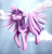 Size: 1430x1500 | Tagged: safe, artist:senpaimisskitty, twilight sparkle, alicorn, pony, g4, cloud, crying, eyes closed, female, flying, horn, mare, outdoors, solo, twilight can't fly, twilight sparkle (alicorn), wings