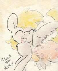 Size: 690x854 | Tagged: safe, artist:slightlyshade, derpy hooves, pegasus, pony, g4, clothes, dress, female, mare, solo, traditional art