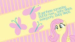 Size: 1920x1080 | Tagged: safe, artist:nero-inferno, artist:soren-the-owl, fluttershy, g4, cute, cutie mark, dat face, quote, vector, wallpaper