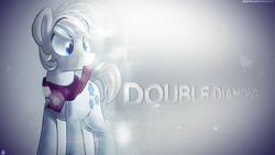 Size: 1920x1080 | Tagged: safe, artist:cr4zyppl, artist:january3rd, double diamond, earth pony, pony, g4, bright, clothes, male, nom, scarf, solo, stallion, vector, wallpaper