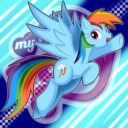 Size: 1000x1000 | Tagged: safe, artist:rougebat, rainbow dash, g4, female, solo