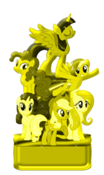 Size: 834x1413 | Tagged: artist needed, safe, applejack, fluttershy, pinkie pie, rainbow dash, rarity, twilight sparkle, alicorn, pony, g4, .svg available, female, mane six, mare, simple background, transparent background, trophy, twilight sparkle (alicorn), vector