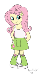 Size: 713x1365 | Tagged: safe, artist:avastindy, fluttershy, equestria girls, g4, arm behind back, female, lego, lego friends, mini-doll, pigeon toed, simple background, solo, transparent background