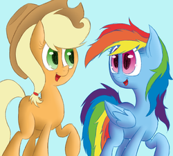 Size: 2000x1800 | Tagged: safe, artist:yourfavoritelove, applejack, rainbow dash, g4