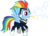 Size: 12299x8814 | Tagged: safe, artist:sugar-loop, rainbow dash, zapp, g4, power ponies (episode), .ai available, .svg available, absurd resolution, adobe illustrator, box art, clothes, costume, electricity, female, necklace, pendant, power ponies, simple background, solo, superhero, transparent background, vector