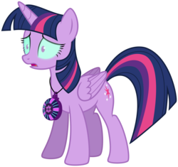 Size: 5000x4699 | Tagged: safe, artist:missgoldendragon, twilight sparkle, pony, equestria girls, g4, my little pony equestria girls: friendship games, .svg available, absurd resolution, corrupted, corrupted twilight sparkle, device, female, magic capture device, open mouth, ponyscape, role reversal, simple background, solo, transparent background, twilight sparkle (alicorn), vector