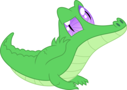 Size: 3572x2531 | Tagged: safe, artist:porygon2z, gummy, alligator, reptile, g4, behaving like a cat, behaving like a dog, cute, gummybetes, high res, male, simple background, solo, transparent background