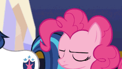 Size: 640x360 | Tagged: safe, screencap, pinkie pie, shining armor, g4, the one where pinkie pie knows, animated