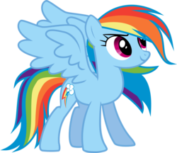 Size: 960x831 | Tagged: safe, artist:strawberry-pannycake, rainbow dash, pegasus, pony, g4, .svg available, alicorn wings, backwards cutie mark, female, simple background, solo, transparent background, vector, wing swap
