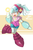 Size: 1600x2400 | Tagged: safe, artist:thegreatrouge, lyra heartstrings, equestria girls, g4, crossover, female, mega man (series), solo