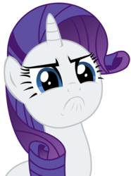 Size: 2616x3522 | Tagged: safe, artist:sketchmcreations, rarity, g4, the one where pinkie pie knows, angry, cute, do i look angry, female, frown, high res, madorable, raribetes, simple background, solo, transparent background, vector