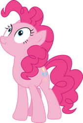 Size: 1968x2895 | Tagged: safe, artist:sketchmcreations, pinkie pie, g4, the one where pinkie pie knows, female, scrunchy face, simple background, solo, transparent background, vector