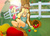 Size: 3306x2358 | Tagged: safe, artist:mr-jonatan, apple bloom, applejack, human, g4, apple, apple bloom's bow, basket, bow, clothes, cowboy hat, duo, eyes closed, fence, hair bow, hat, haystick, high res, humanized, overalls, sitting, sleeping, sunrise, sweet apple acres