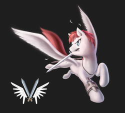 Size: 1750x1580 | Tagged: safe, oc, oc only, pegasus, pony, male, sword