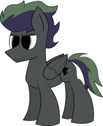 Size: 2621x3199 | Tagged: safe, oc, oc only, oc:shading zeich, pegasus, pony, high res, lidded eyes, simple background, smiling, solo, transparent background