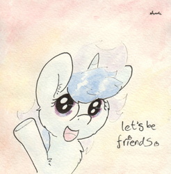 Size: 960x977 | Tagged: safe, artist:slightlyshade, minuette, g4, female, solo, traditional art