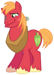 Size: 3300x4550 | Tagged: safe, artist:masem, big macintosh, earth pony, pony, crusaders of the lost mark, g4, .ai available, crying, cute, high res, macabetes, male, simple background, solo, stallion, transparent background, vector