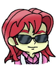 Size: 235x309 | Tagged: safe, artist:pokecure123, nolan north, equestria girls, g4, background human, male, solo, sunglasses