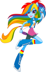 Size: 3388x5303 | Tagged: safe, artist:will290590, rainbow dash, equestria girls, g4, absurd resolution, female, lipstick, looking at you, simple background, solo, transparent background, vector