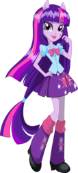 Size: 2500x5482 | Tagged: safe, artist:will290590, twilight sparkle, equestria girls, g4, female, lipstick, looking at you, ponied up, simple background, solo, transparent background, vector