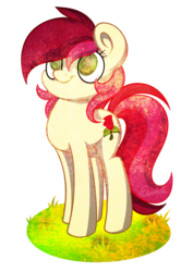 Size: 709x1000 | Tagged: safe, artist:perfexsoniya, roseluck, earth pony, pony, g4, female, mare, simple background, smiling, solo, transparent background