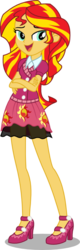 Size: 287x900 | Tagged: safe, artist:seahawk270, sunset shimmer, equestria girls, g4, my little pony equestria girls: friendship games, clothes, crossed arms, female, high heels, inkscape, open mouth, simple background, solo, transparent background, vector