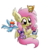 Size: 1024x1088 | Tagged: safe, artist:amberlea-draws, applejack, fluttershy, pinkie pie, rainbow dash, rarity, twilight sparkle, bat pony, pony, g4, cute, dashabetes, diapinkes, female, flutterbat, fluttermom, jackabetes, mare, micro, raribetes, shyabates, shyabetes, simple background, tiny ponies, transparent background, twiabetes, watermark, weapons-grade cute