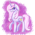 Size: 1024x1024 | Tagged: dead source, safe, artist:rubyblossomva, fleur-de-lis, pony, unicorn, g4, female, floppy ears, looking at you, raised hoof, smiling, solo