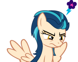 Size: 1008x798 | Tagged: safe, artist:berrypunchrules, indigo zap, pegasus, pony, equestria girls, g4, my little pony equestria girls: friendship games, angry, cutie mark, equestria girls ponified, female, ponified, simple background, solo, transparent background