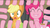 Size: 1920x1080 | Tagged: safe, screencap, applejack, pinkie pie, earth pony, pony, g4, hearthbreakers, my little pony: friendship is magic, season 5, duo, extra legs, eyes closed, female, fourth wall, frown, grin, hooves, limbs, mare, multiple limbs, open mouth, pinkie being pinkie, pinkie physics, sleipnir, smiling, wide eyes