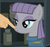 Size: 698x662 | Tagged: safe, edit, screencap, maud pie, earth pony, pony, g4, hearthbreakers, boop, boop edit, cute, finger, hand, maudabetes, smiling, when she smiles