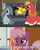 Size: 803x1000 | Tagged: safe, edit, edited screencap, screencap, big macintosh, cheerilee, marble pie, earth pony, pony, g4, hearthbreakers, caption, cheerimarblemac, image macro, implied bisexual, implied polyamory, male, marble cheeripie, meme, ship:cheerimac, ship:marblemac, shipping, stallion, straight, this will end in polygamy