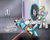 Size: 1024x819 | Tagged: safe, artist:hipnoticpencil, derpy hooves, rainbow dash, pony, g4, bipedal, portal, portal 2, turret