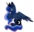 Size: 1024x939 | Tagged: dead source, safe, artist:princegalaxies, princess luna, alicorn, pony, g4, blush sticker, blushing, ear fluff, eyes closed, female, ice cream, ice cream cone, licking, simple background, sitting, solo, spread wings, tongue out, transparent background