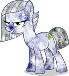 Size: 5037x5500 | Tagged: safe, artist:digiradiance, artist:xebck, edit, vector edit, limestone pie, g4, hearthbreakers, absurd resolution, female, galaxy mane, galaxy power, grin, simple background, solo, transparent background, vector