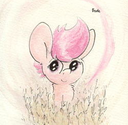 Size: 974x954 | Tagged: safe, artist:slightlyshade, scootaloo, g4, female, solo, traditional art