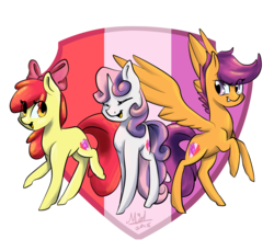 Size: 1280x1175 | Tagged: safe, artist:myralilth, apple bloom, scootaloo, sweetie belle, crusaders of the lost mark, g4, cutie mark, cutie mark crusaders, simple background, the cmc's cutie marks, transparent background