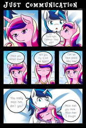 Size: 1500x2229 | Tagged: safe, artist:vavacung, princess cadance, queen chrysalis, shining armor, comic:to love alicorn, g4, comic