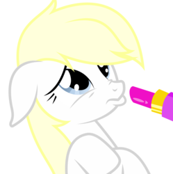 Size: 1000x1003 | Tagged: safe, artist:vectorfag, oc, oc only, oc:aryanne, earth pony, pony, dressup, female, floppy ears, frown, hooves up, lipstick, nonconsensual, nose wrinkle, pouting, puppy dog eyes, sad, simple background, solo, transparent background, upper body, vector