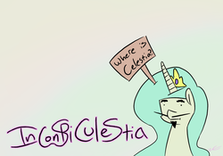 Size: 1000x700 | Tagged: safe, artist:liracrown, princess celestia, g4, inconspiculestia