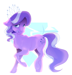 Size: 1275x1325 | Tagged: safe, artist:toskurra, diamond tiara, crusaders of the lost mark, g4, crying, cutie mark, female, scene interpretation, simple background, solo, speedpaint, the pony i want to be