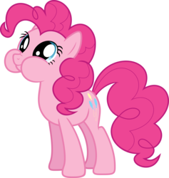 Size: 7000x7373 | Tagged: safe, artist:revstreak, pinkie pie, earth pony, pony, g4, it ain't easy being breezies, absurd resolution, female, puffy cheeks, simple background, solo, transparent background, vector