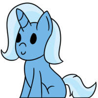 Size: 200x200 | Tagged: safe, artist:spritepony, trixie, pony, unicorn, g4, female, mare, simple background, sitting, solo