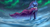 Size: 2220x1200 | Tagged: dead source, safe, artist:shamanguli, princess luna, g4, army, aurora borealis, cape, clothes, female, night, snow, solo, winter