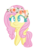 Size: 689x882 | Tagged: safe, artist:teddykawai, fluttershy, g4, female, floral head wreath, flower, simple background, solo, spread wings, standing, transparent background, wreath