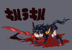 Size: 1280x881 | Tagged: safe, pony, garter belt, kill la kill, ryuko matoi, senketsu